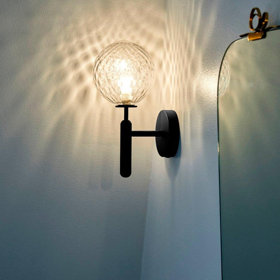 Lampe Scandiluxe LED – Design Minimaliste en Laiton et Verre pour Intérieur