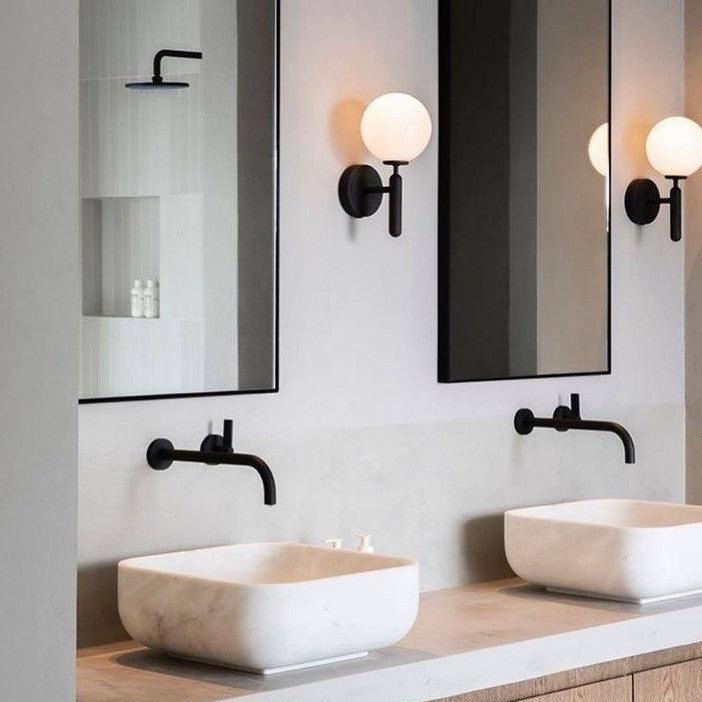 Lampe Scandiluxe LED – Design Minimaliste en Laiton et Verre pour Intérieur