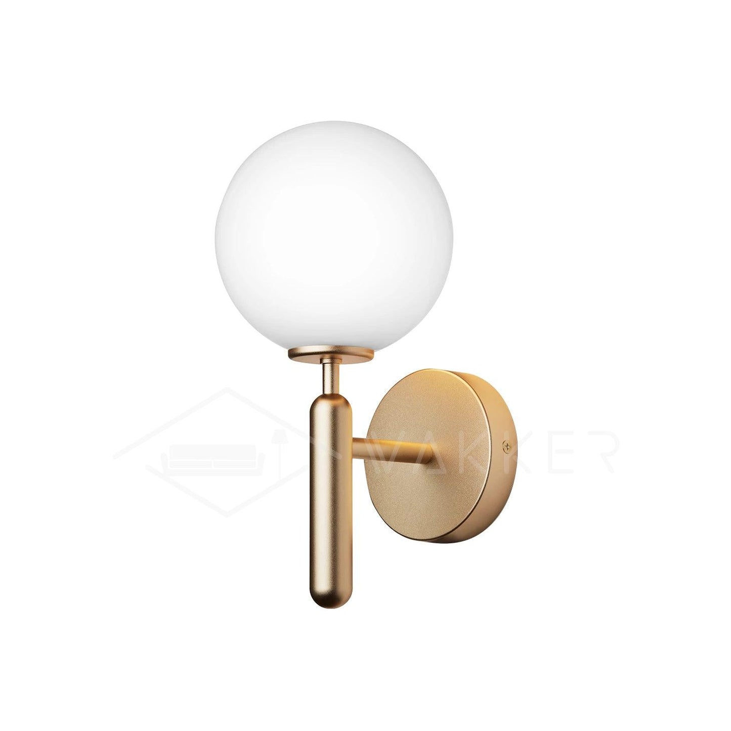 Lampe Scandiluxe LED – Design Minimaliste en Laiton et Verre pour Intérieur