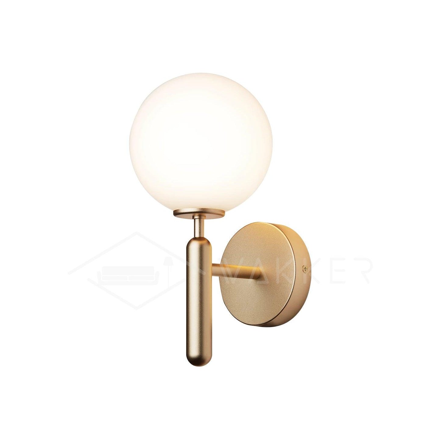 Lampe Scandiluxe LED – Design Minimaliste en Laiton et Verre pour Intérieur