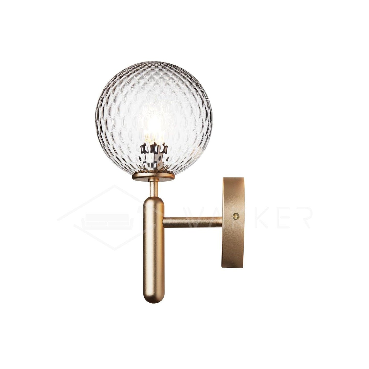 Lampe Scandiluxe LED – Design Minimaliste en Laiton et Verre pour Intérieur