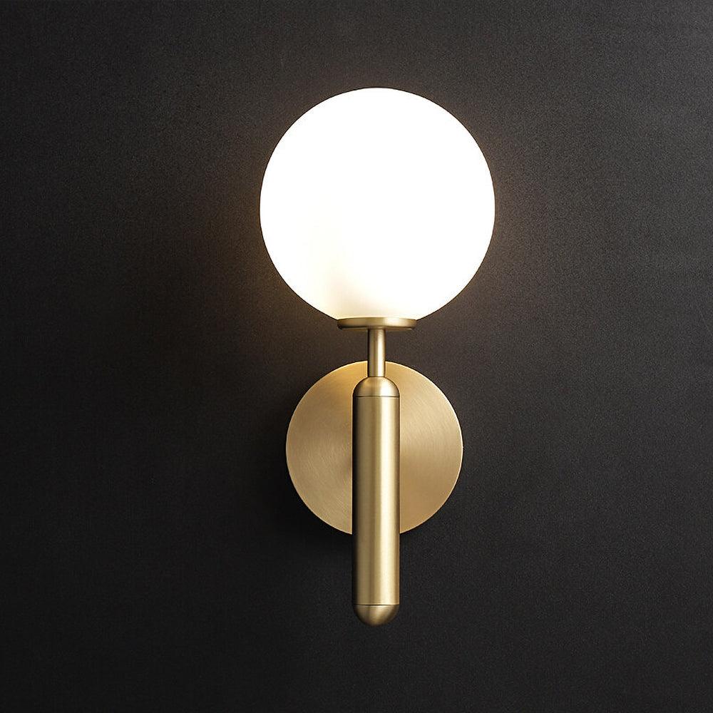 Lampe Scandiluxe LED – Design Minimaliste en Laiton et Verre pour Intérieur