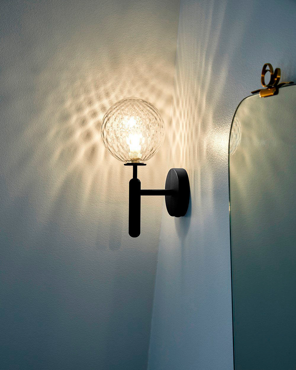 Lampe Scandiluxe LED – Design Minimaliste en Laiton et Verre pour Intérieur