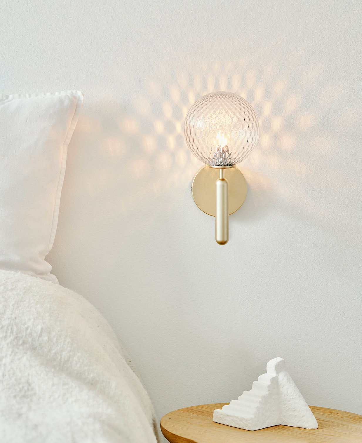 Lampe Scandiluxe LED – Design Minimaliste en Laiton et Verre pour Intérieur