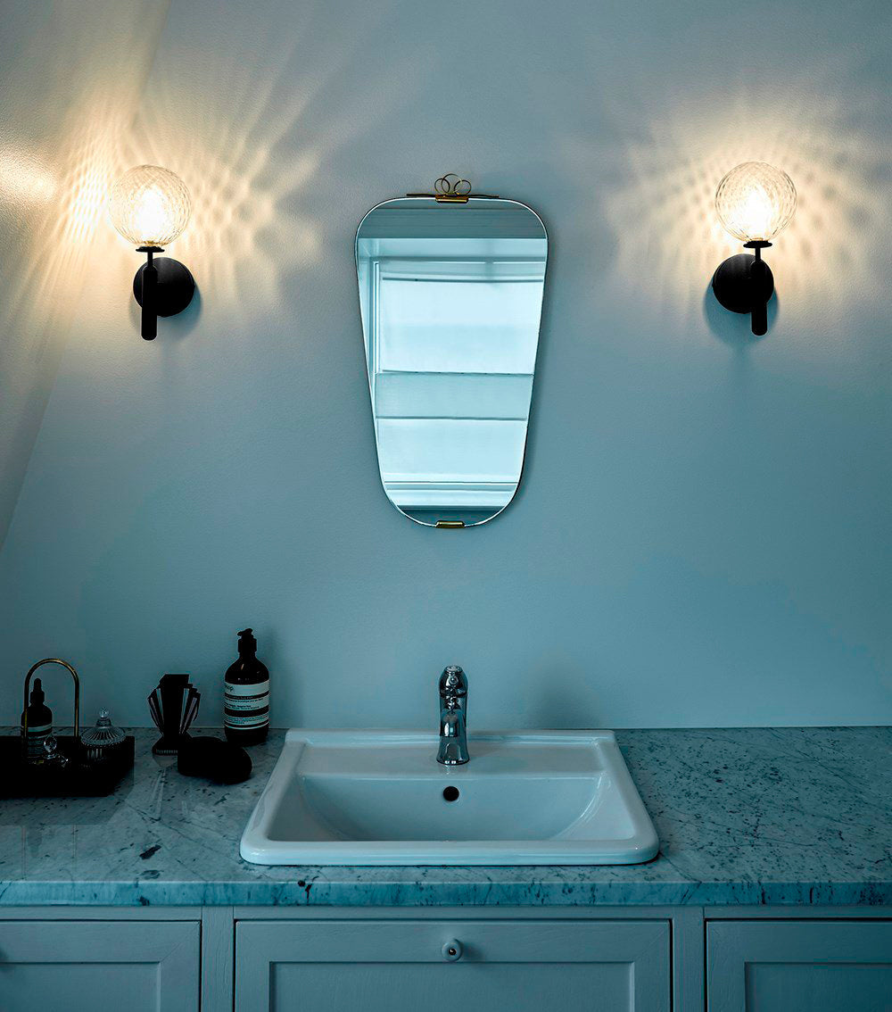 Lampe Scandiluxe LED – Design Minimaliste en Laiton et Verre pour Intérieur