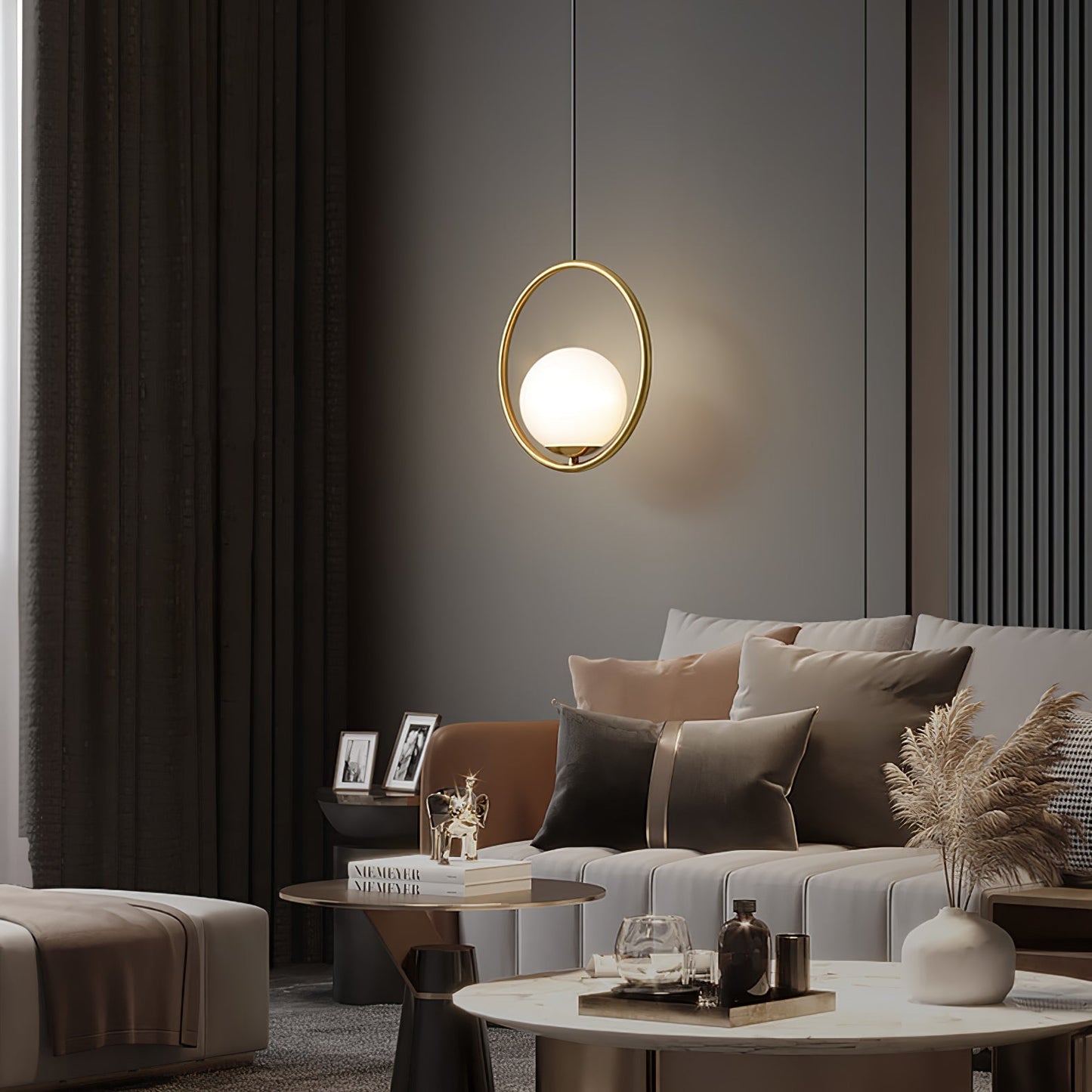 Suspension Mila en Métal et Verre – Lampe Moderne au Design Élégant