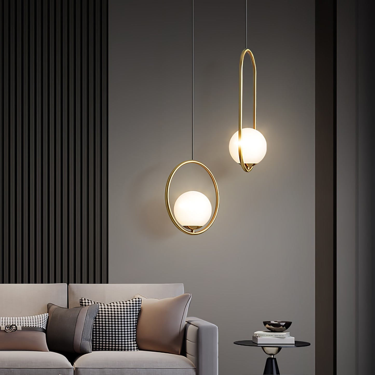 Suspension Mila en Métal et Verre – Lampe Moderne au Design Élégant