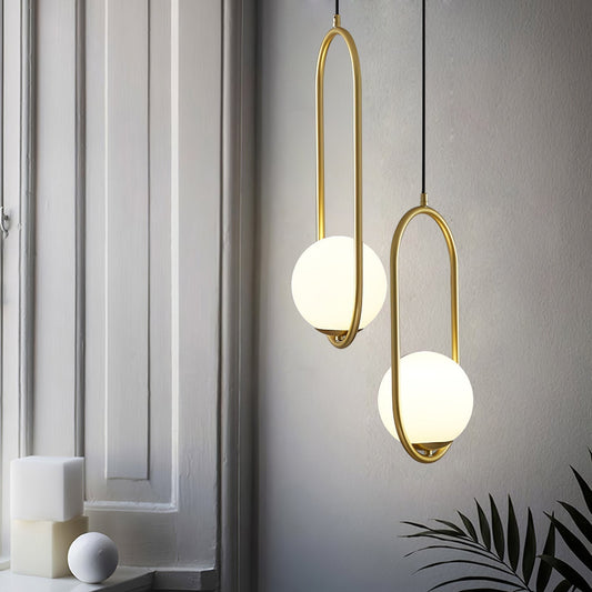 Suspension Mila en Métal et Verre – Lampe Moderne au Design Élégant