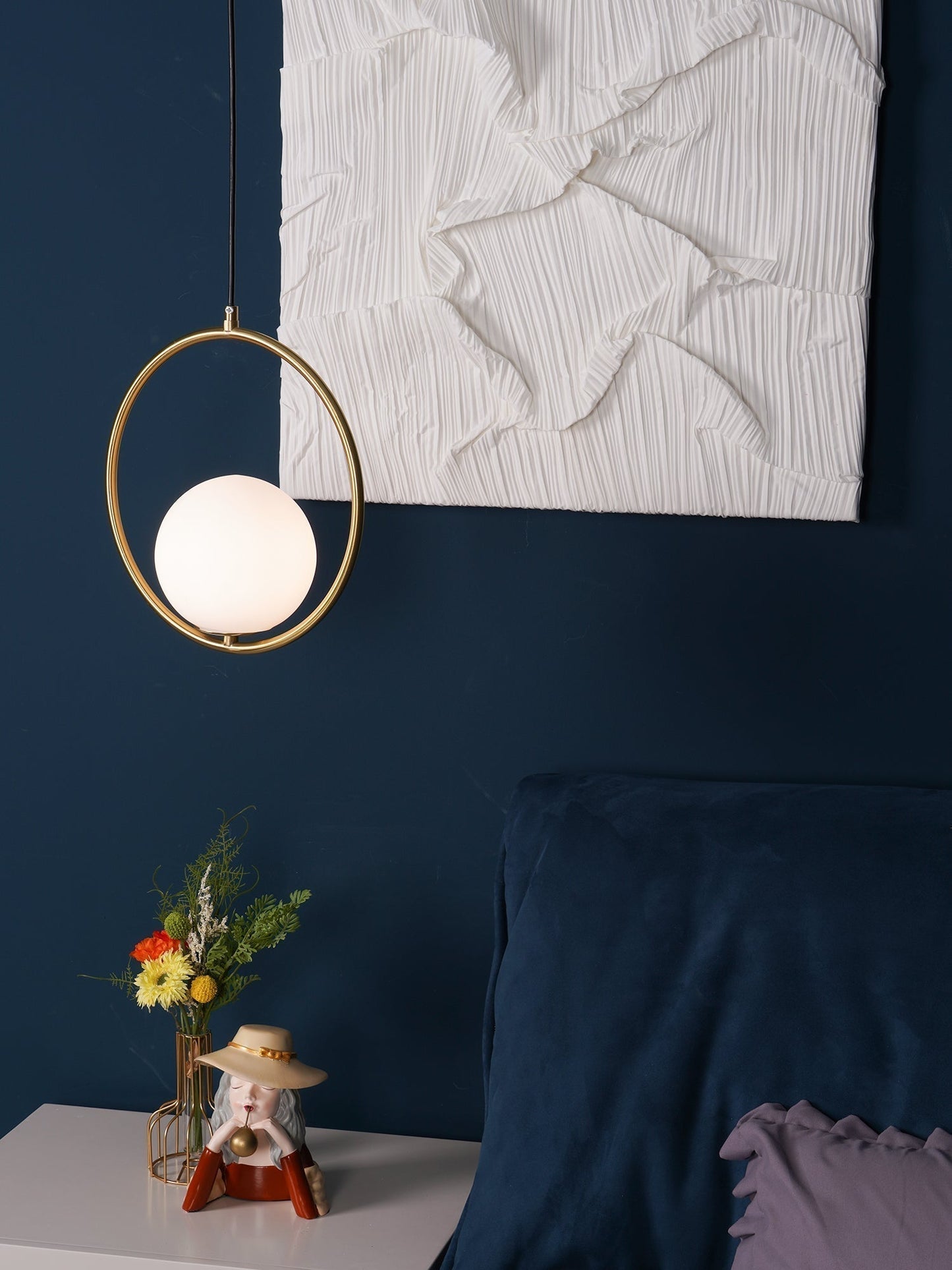 Suspension Mila en Métal et Verre – Lampe Moderne au Design Élégant