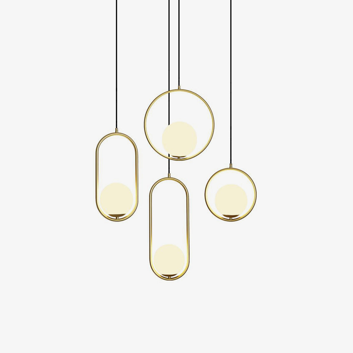 Suspension Mila en Métal et Verre – Lampe Moderne au Design Élégant