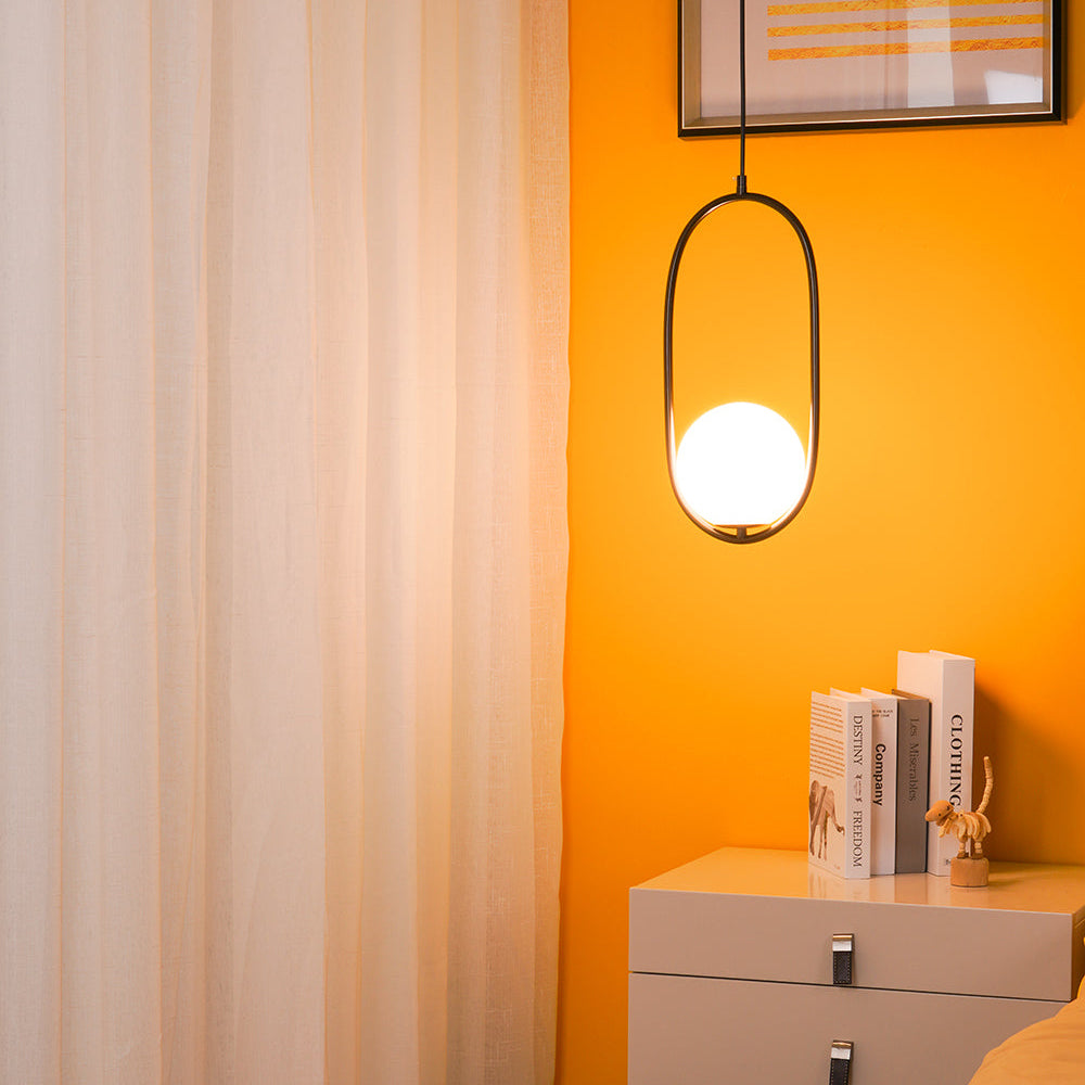 Suspension Mila en Métal et Verre – Lampe Moderne au Design Élégant