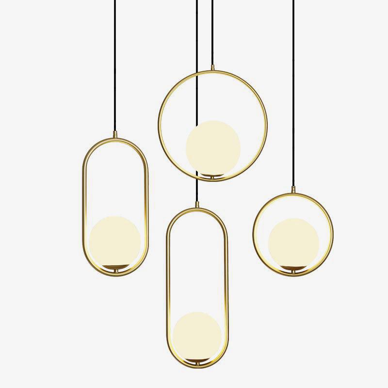 Suspension Mila en Métal et Verre – Lampe Moderne au Design Élégant