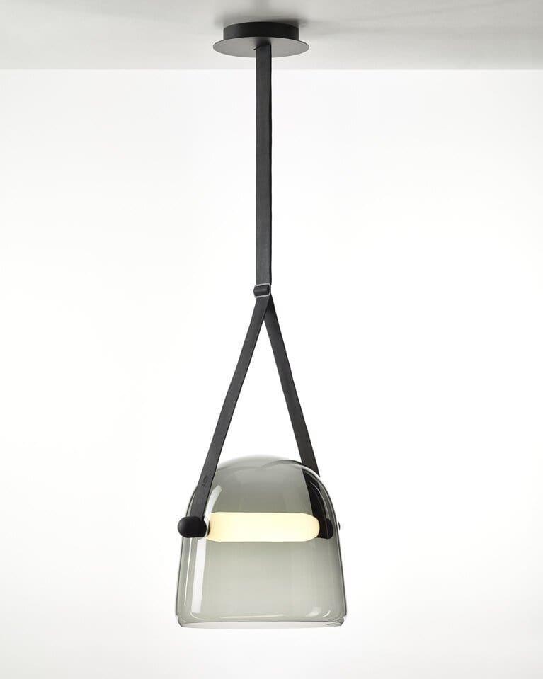 Suspension Mona Minimaliste en Métal et Verre - Éclairage LED Élégant pour Salon et Salle à Manger
