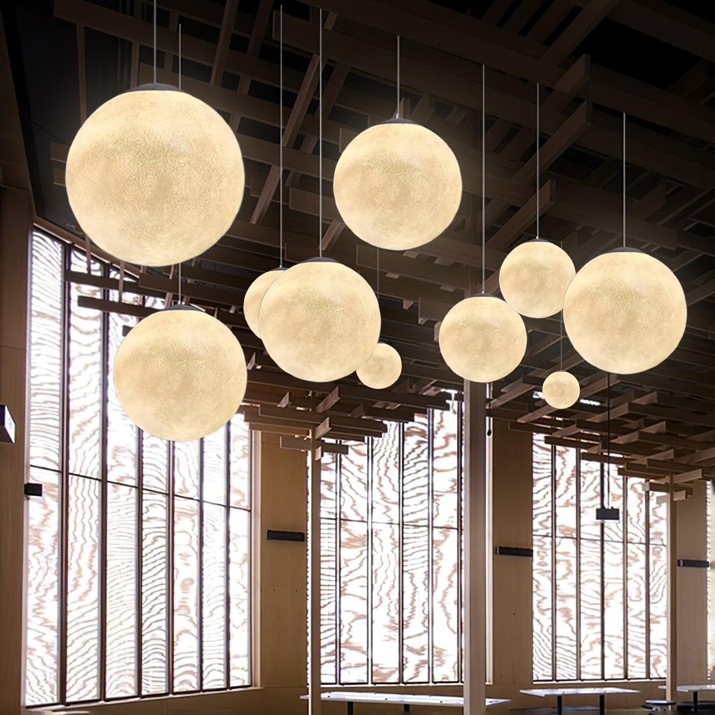 Suspension Moon LED – Éclairage Moderne et Apaisant, Design Élégant