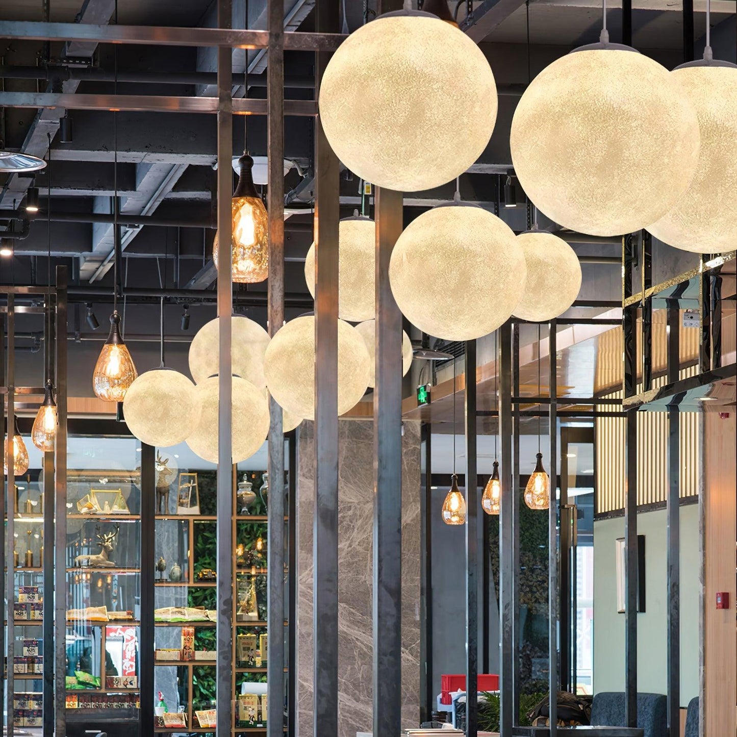 Suspension Moon LED – Éclairage Moderne et Apaisant, Design Élégant