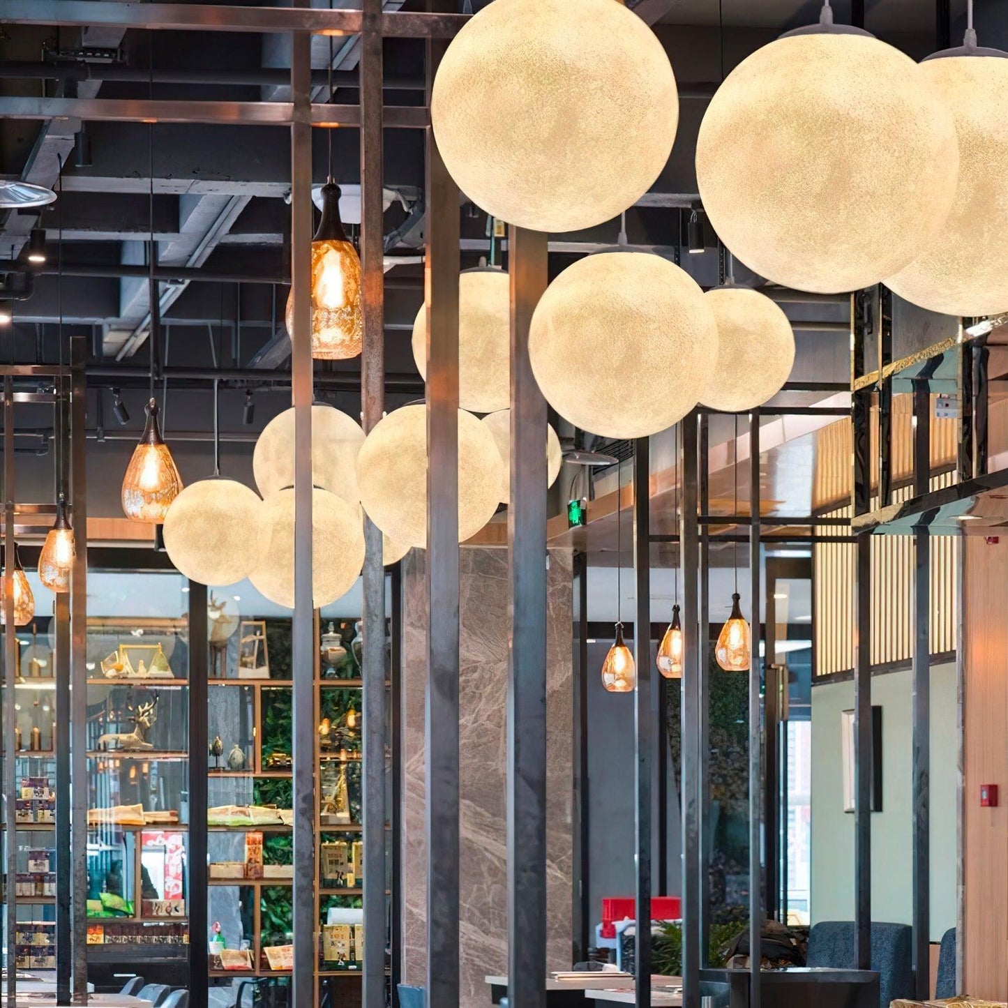 Suspension Moon LED – Éclairage Moderne et Apaisant, Design Élégant