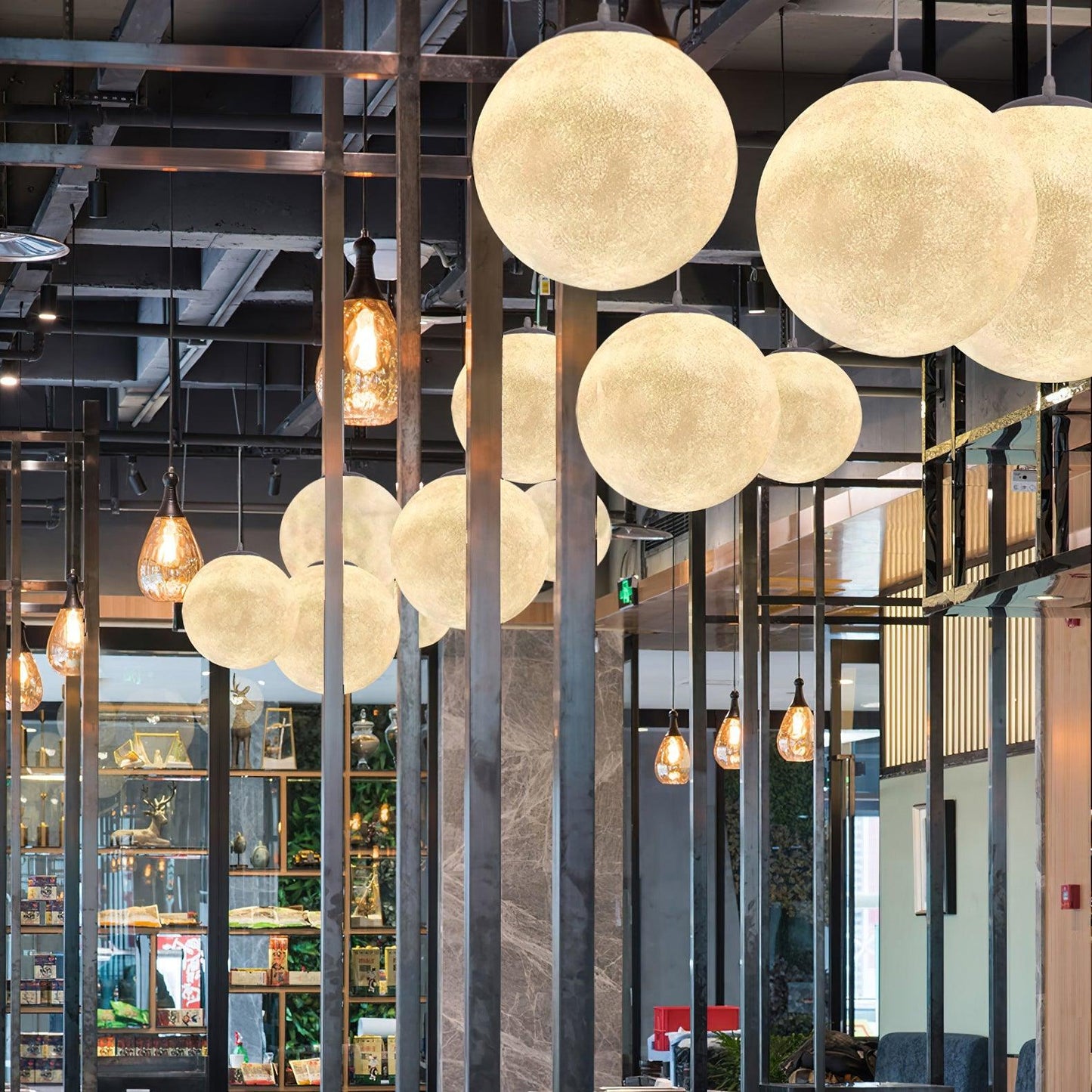 Suspension Moon LED – Éclairage Moderne et Apaisant, Design Élégant