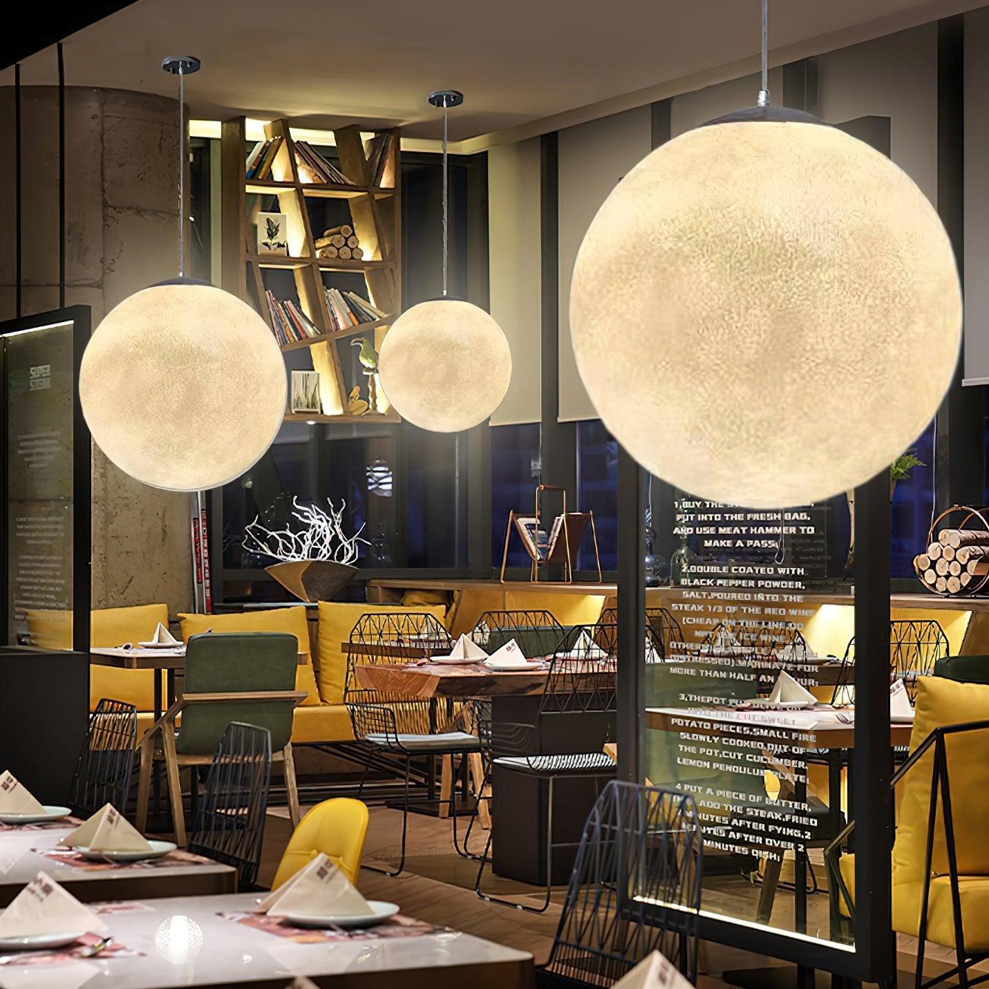 Suspension Moon LED – Éclairage Moderne et Apaisant, Design Élégant