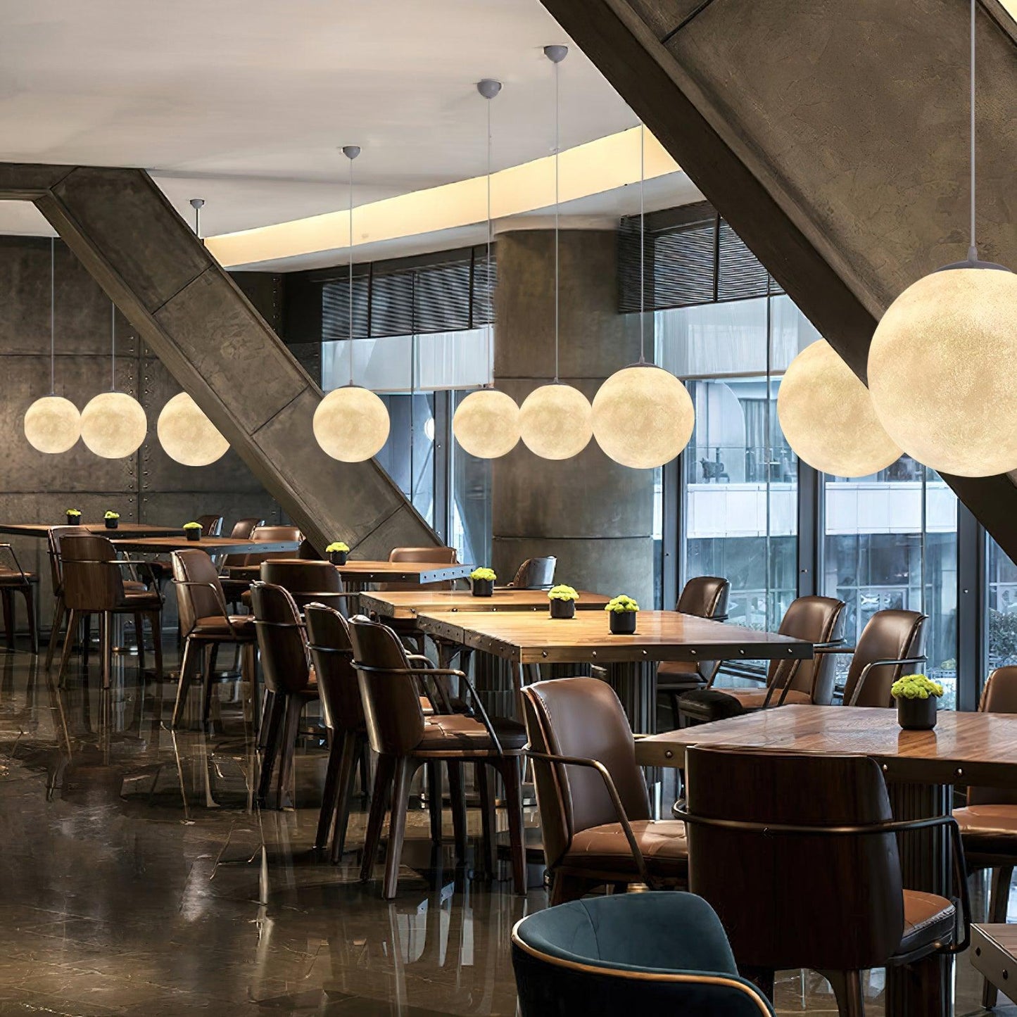 Suspension Moon LED – Éclairage Moderne et Apaisant, Design Élégant