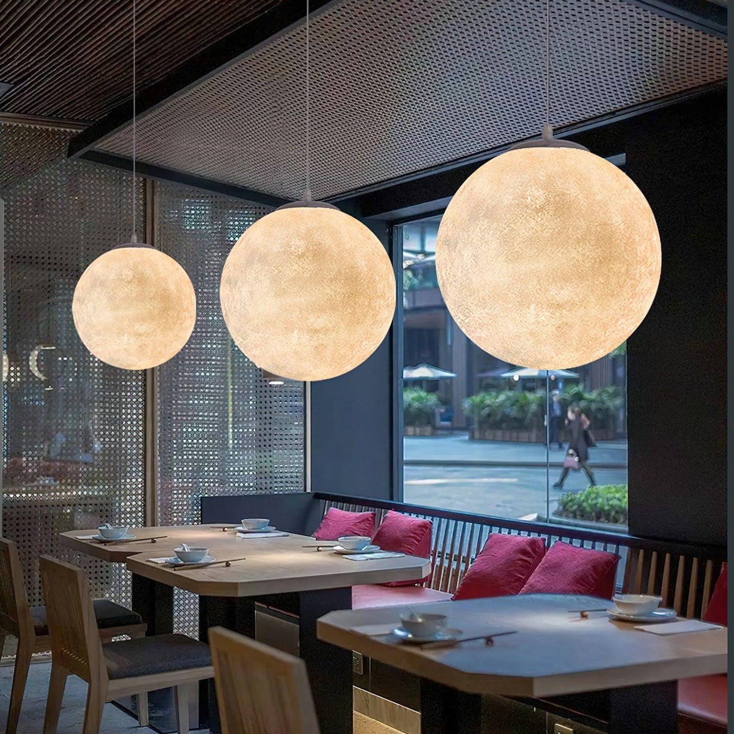Suspension Moon LED – Éclairage Moderne et Apaisant, Design Élégant