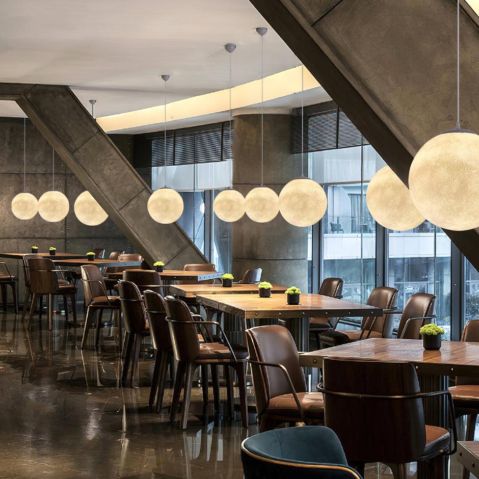 Suspension Moon LED – Éclairage Moderne et Apaisant, Design Élégant