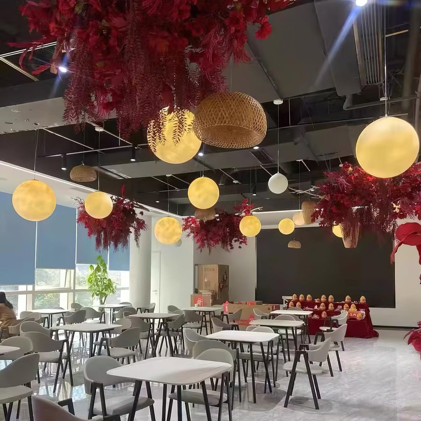 Suspension Moon LED – Éclairage Moderne et Apaisant, Design Élégant