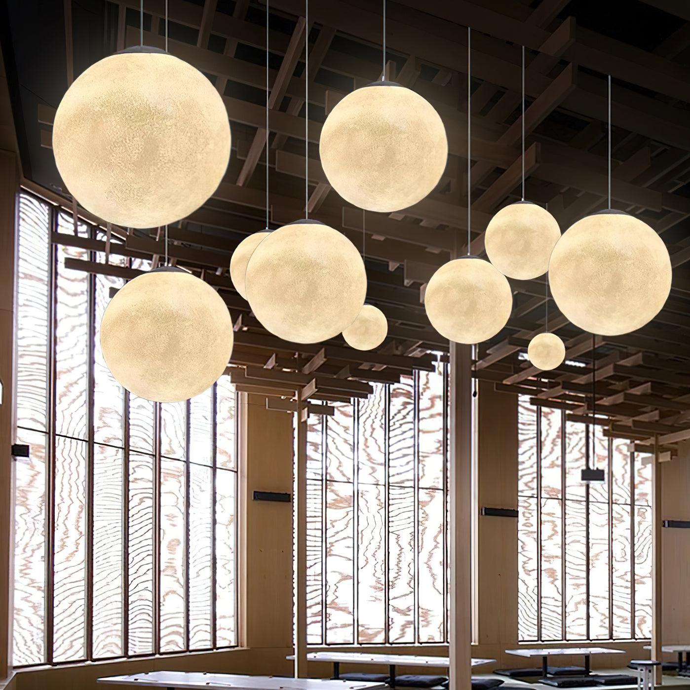 Suspension Moon LED – Éclairage Moderne et Apaisant, Design Élégant
