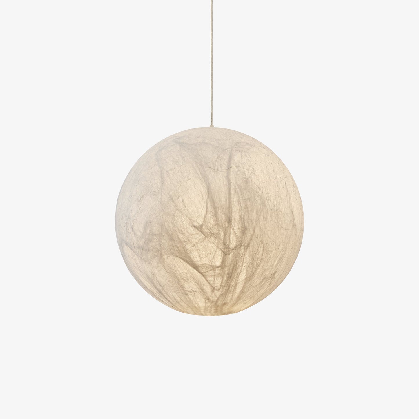 Suspension Mondseide en Soie Naturelle et Métal - Éclairage LED Élégant pour Salon et Chambre