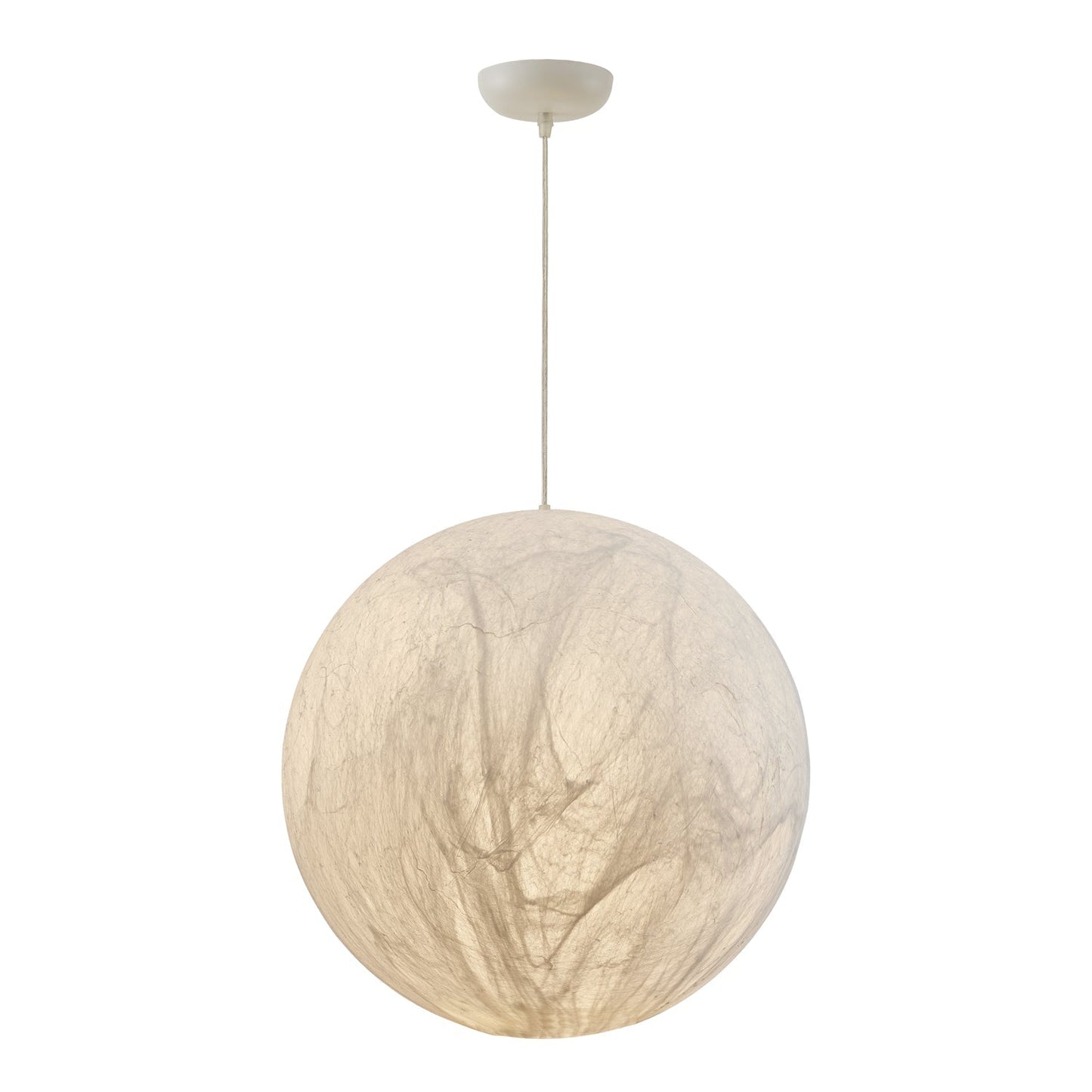 Suspension Mondseide en Soie Naturelle et Métal - Éclairage LED Élégant pour Salon et Chambre