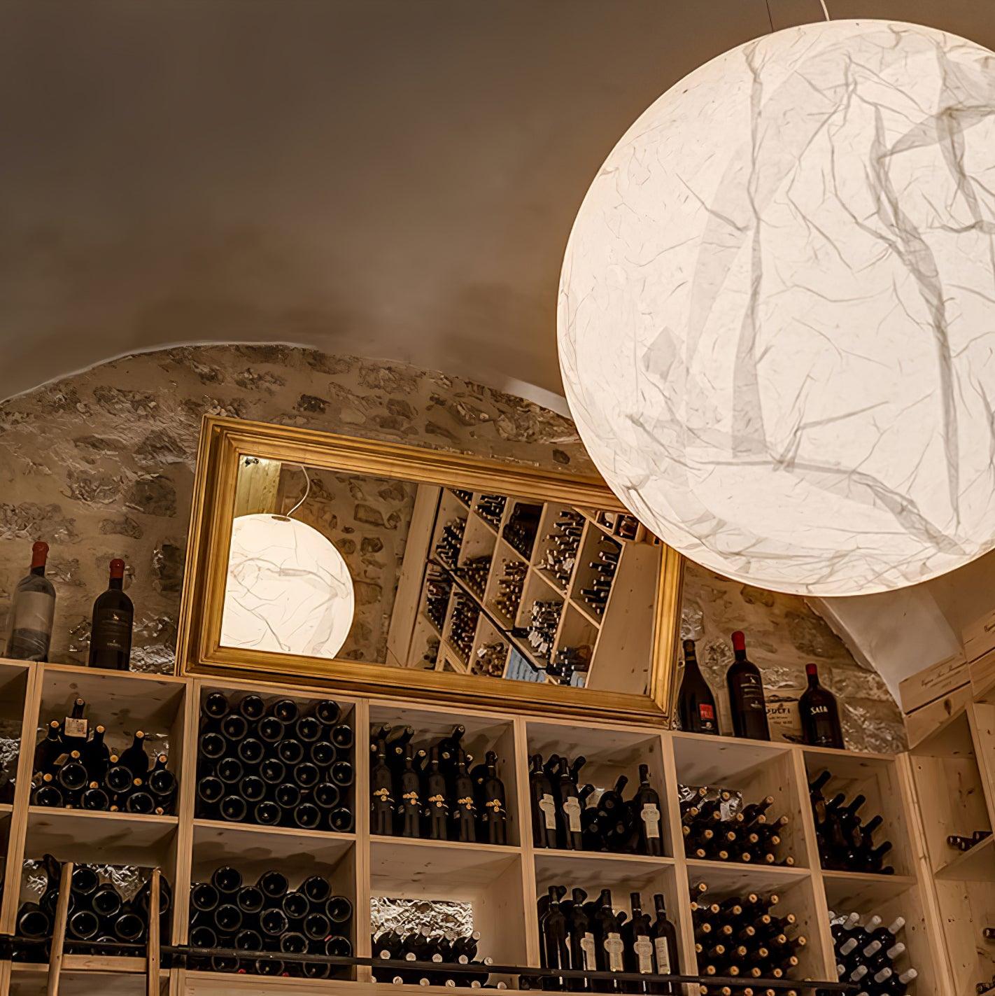 Suspension Mondseide en Soie Naturelle et Métal - Éclairage LED Élégant pour Salon et Chambre