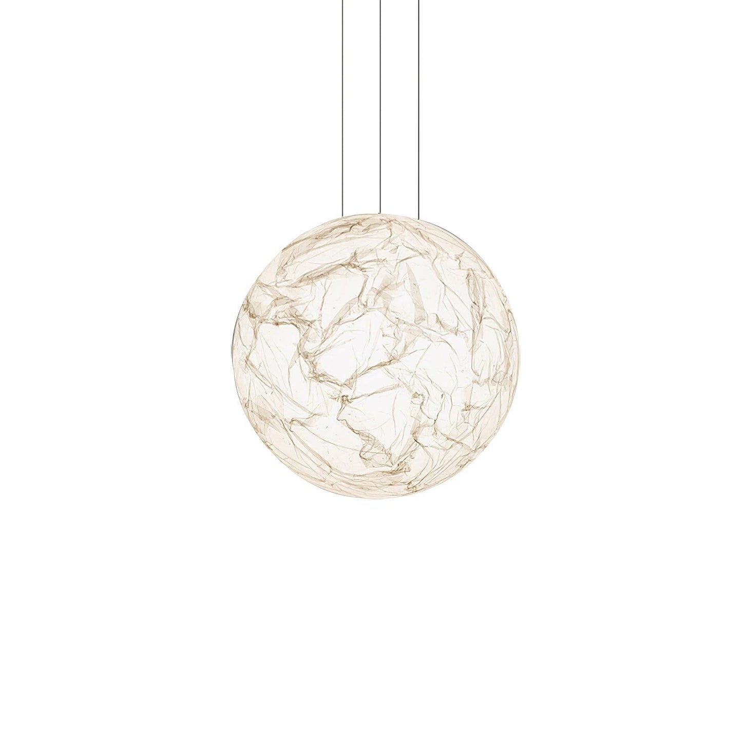 Suspension Mondseide en Soie Naturelle et Métal - Éclairage LED Élégant pour Salon et Chambre