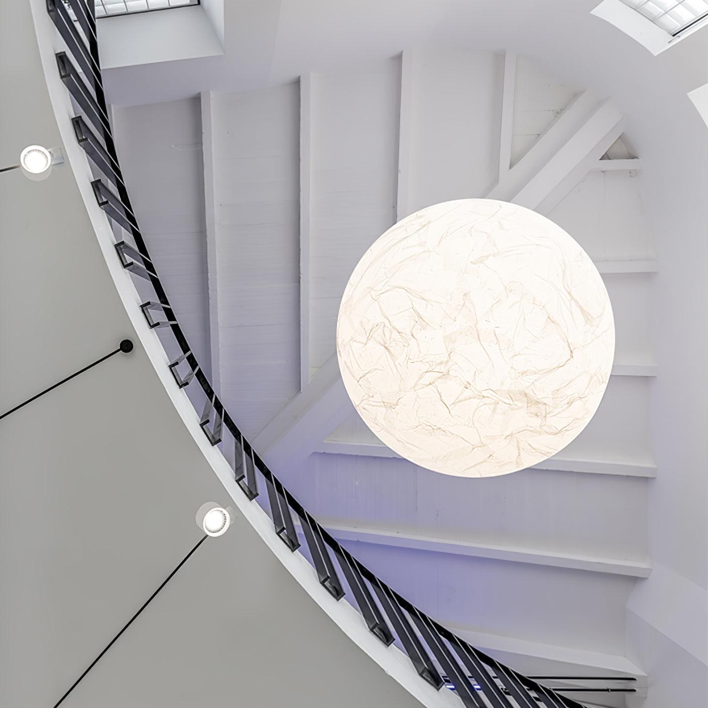 Suspension Mondseide en Soie Naturelle et Métal - Éclairage LED Élégant pour Salon et Chambre
