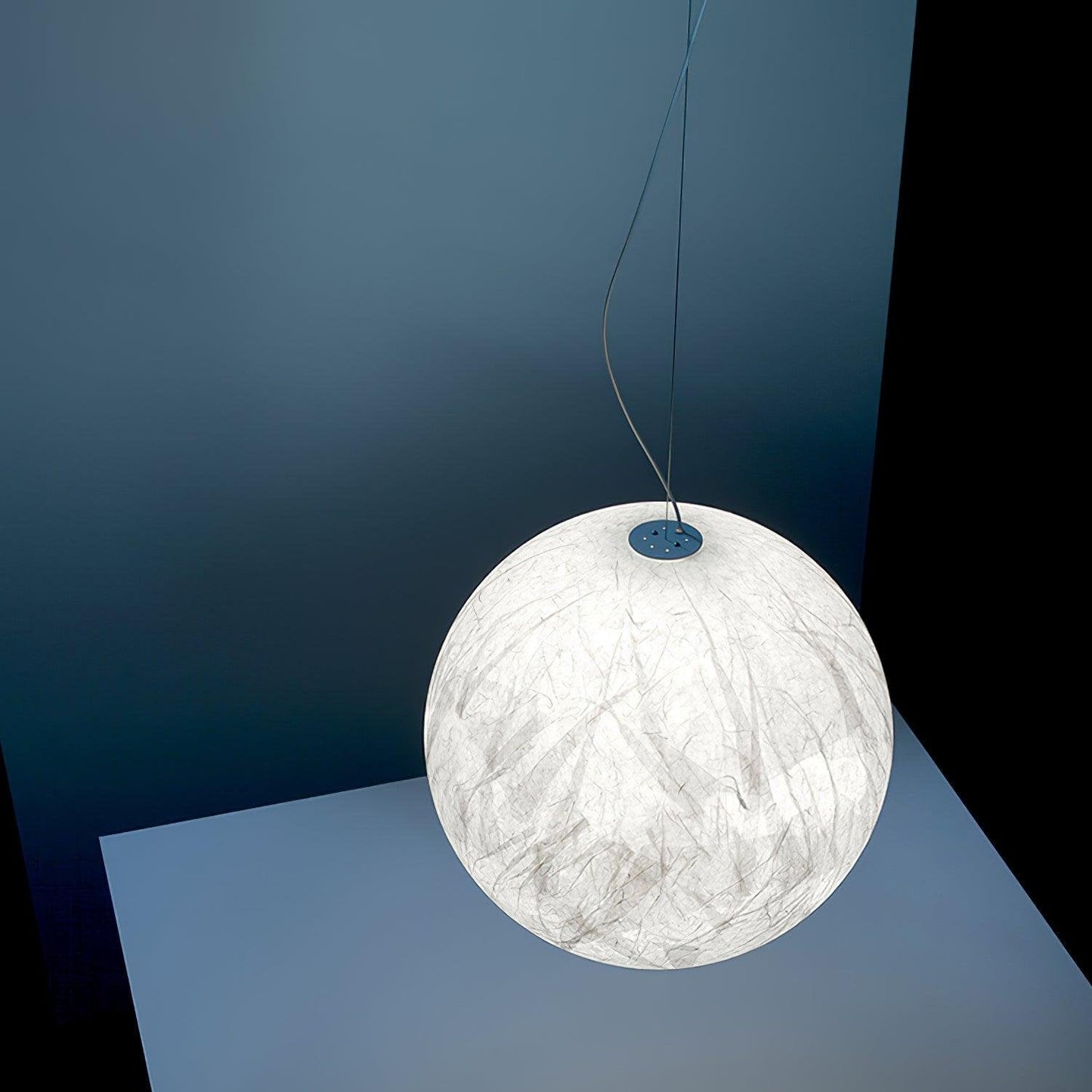 Suspension Mondseide en Soie Naturelle et Métal - Éclairage LED Élégant pour Salon et Chambre