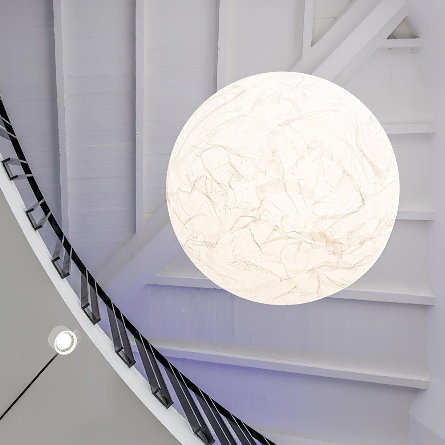 Suspension Mondseide en Soie Naturelle et Métal - Éclairage LED Élégant pour Salon et Chambre