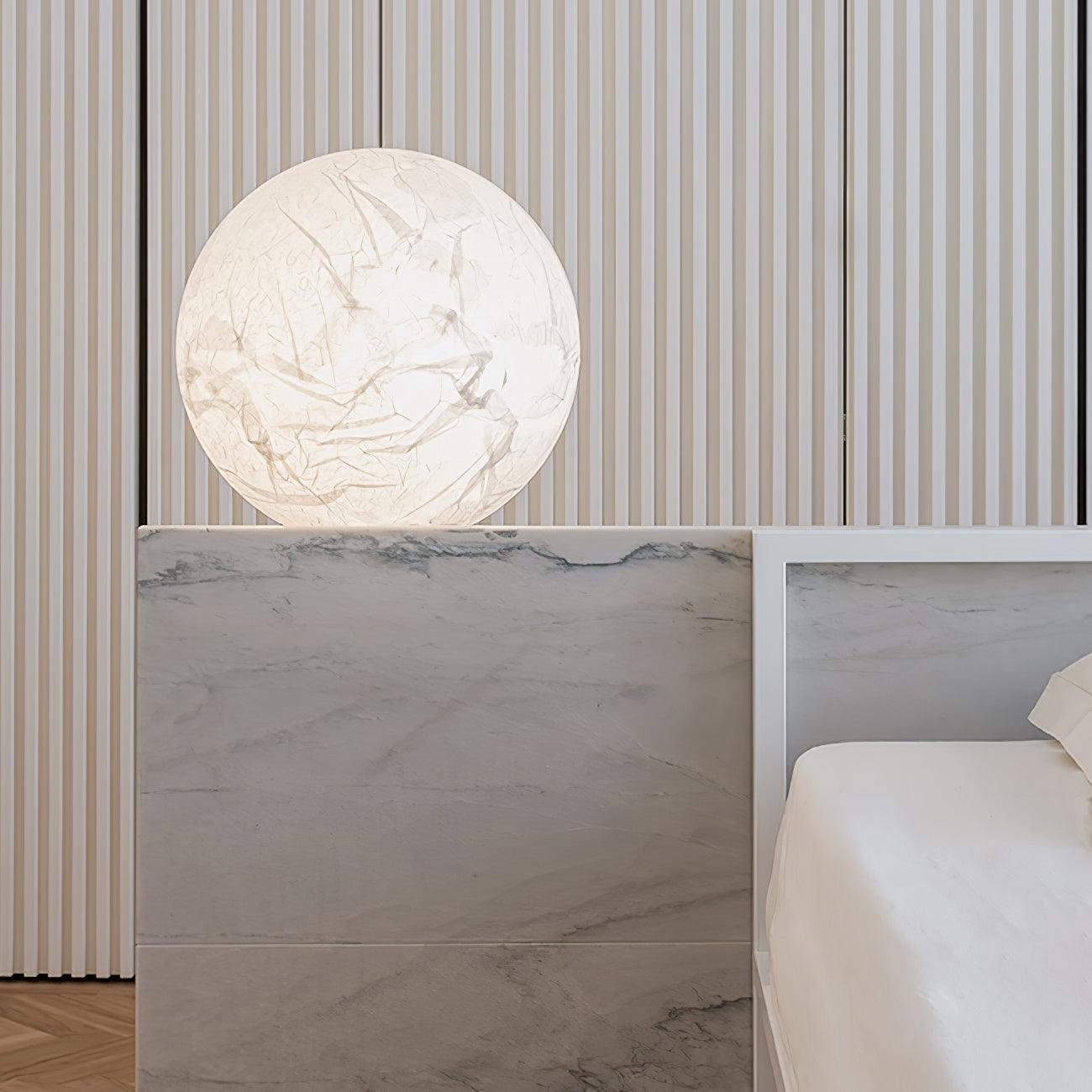 Suspension Mondseide en Soie Naturelle et Métal - Éclairage LED Élégant pour Salon et Chambre