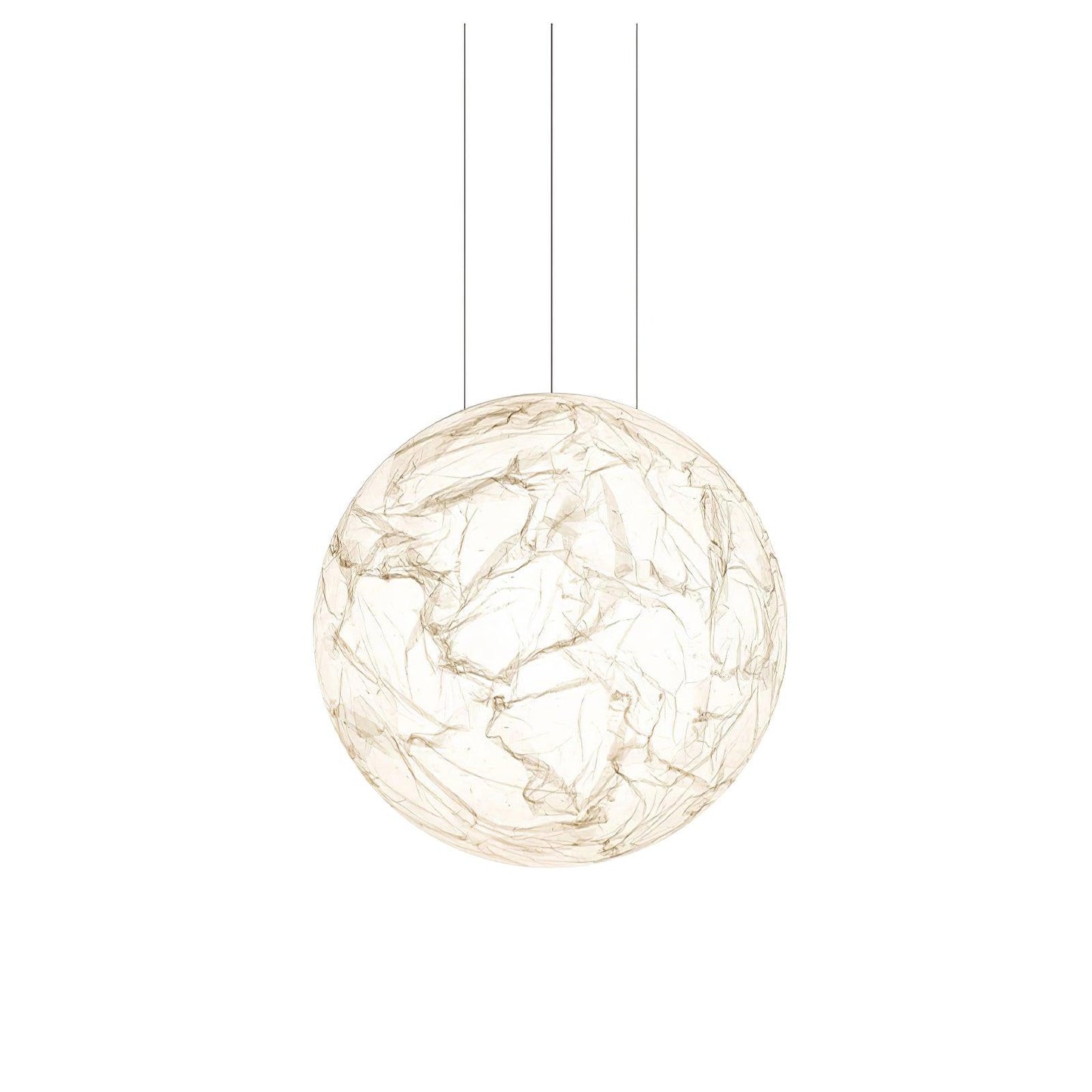 Suspension Mondseide en Soie Naturelle et Métal - Éclairage LED Élégant pour Salon et Chambre