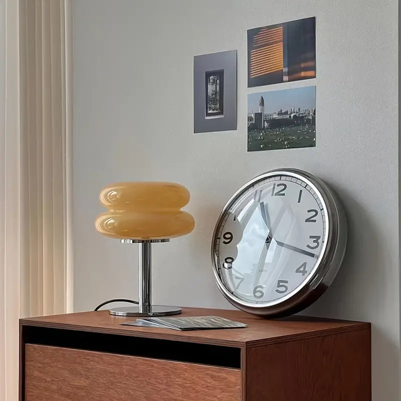 Lampe de Table en Verre Soufflé - Élégance Artisanale