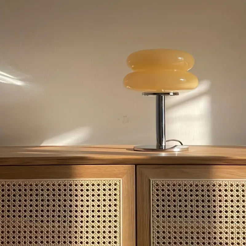 Lampe de Table en Verre Soufflé - Élégance Artisanale