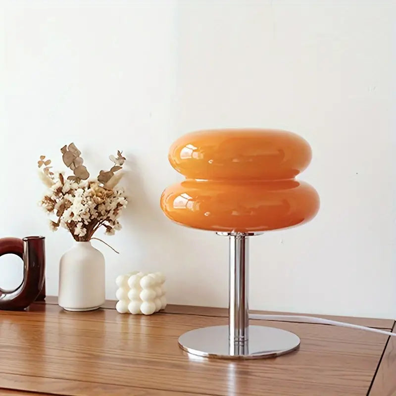 Lampe de Table en Verre Soufflé - Élégance Artisanale