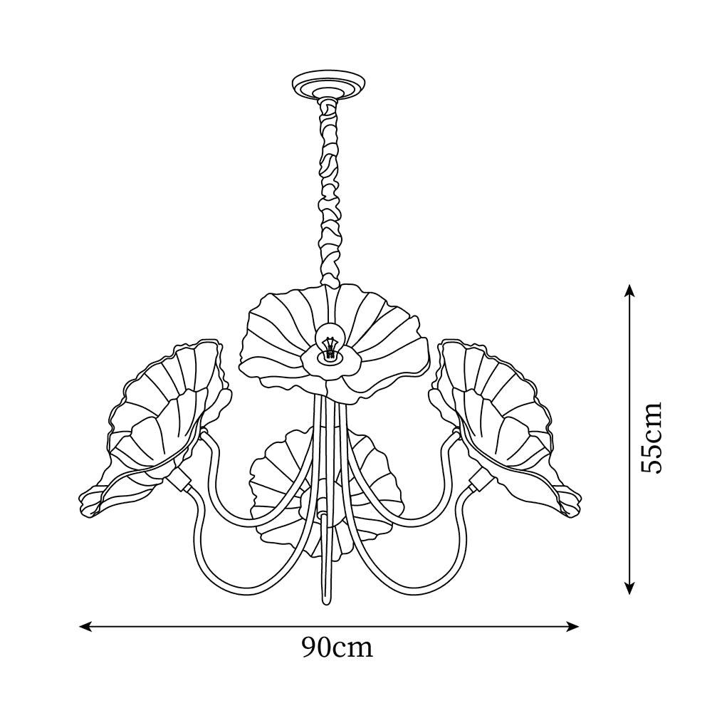 Chandelier en Verre Murano - Design Artistique et Éclairage Doux
