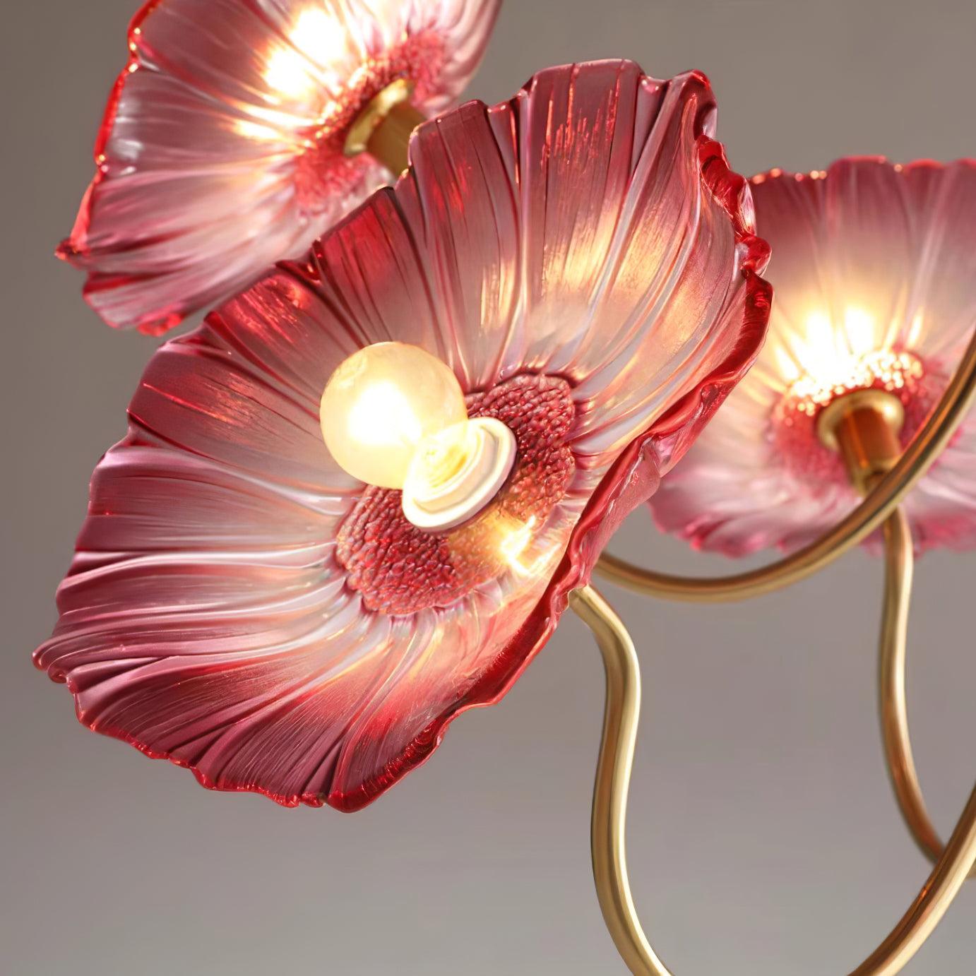 Chandelier en Verre Murano - Design Artistique et Éclairage Doux