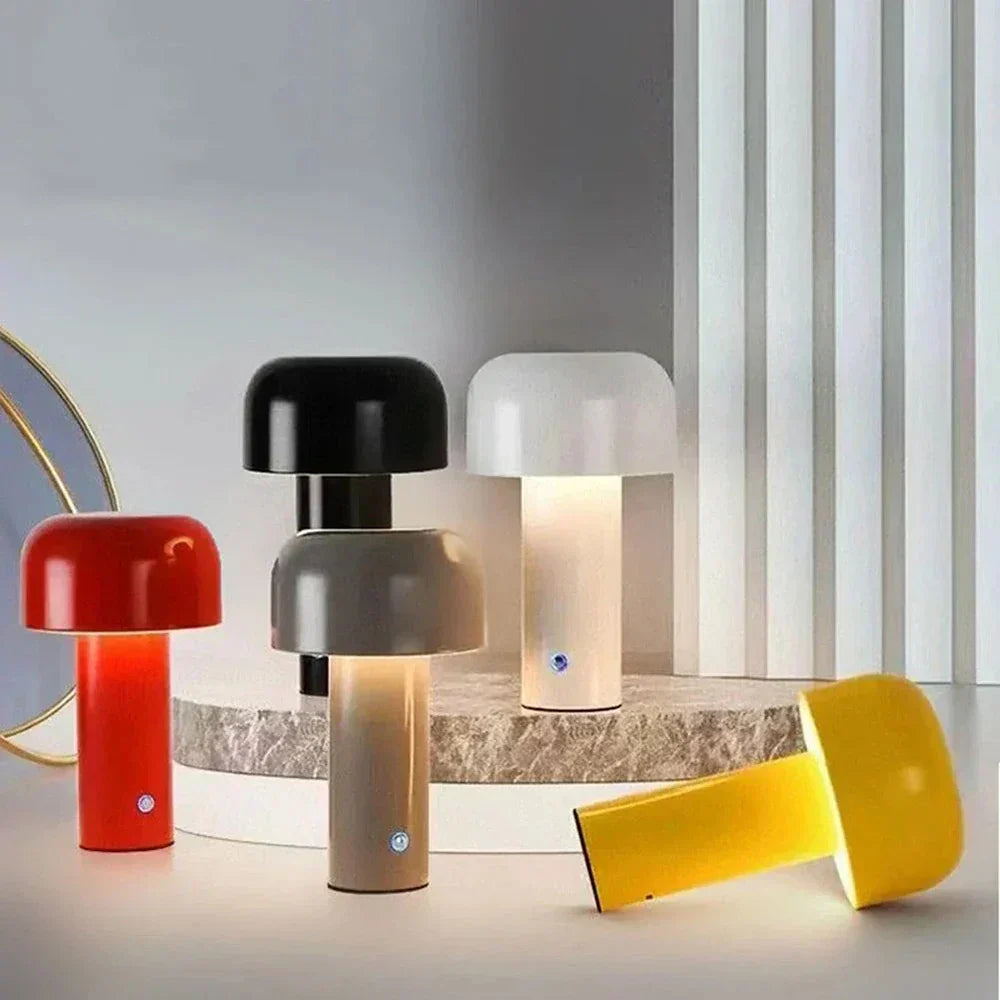 Lampe de Table MushroomGlow – Design Champignon & Éclairage Sans Fil