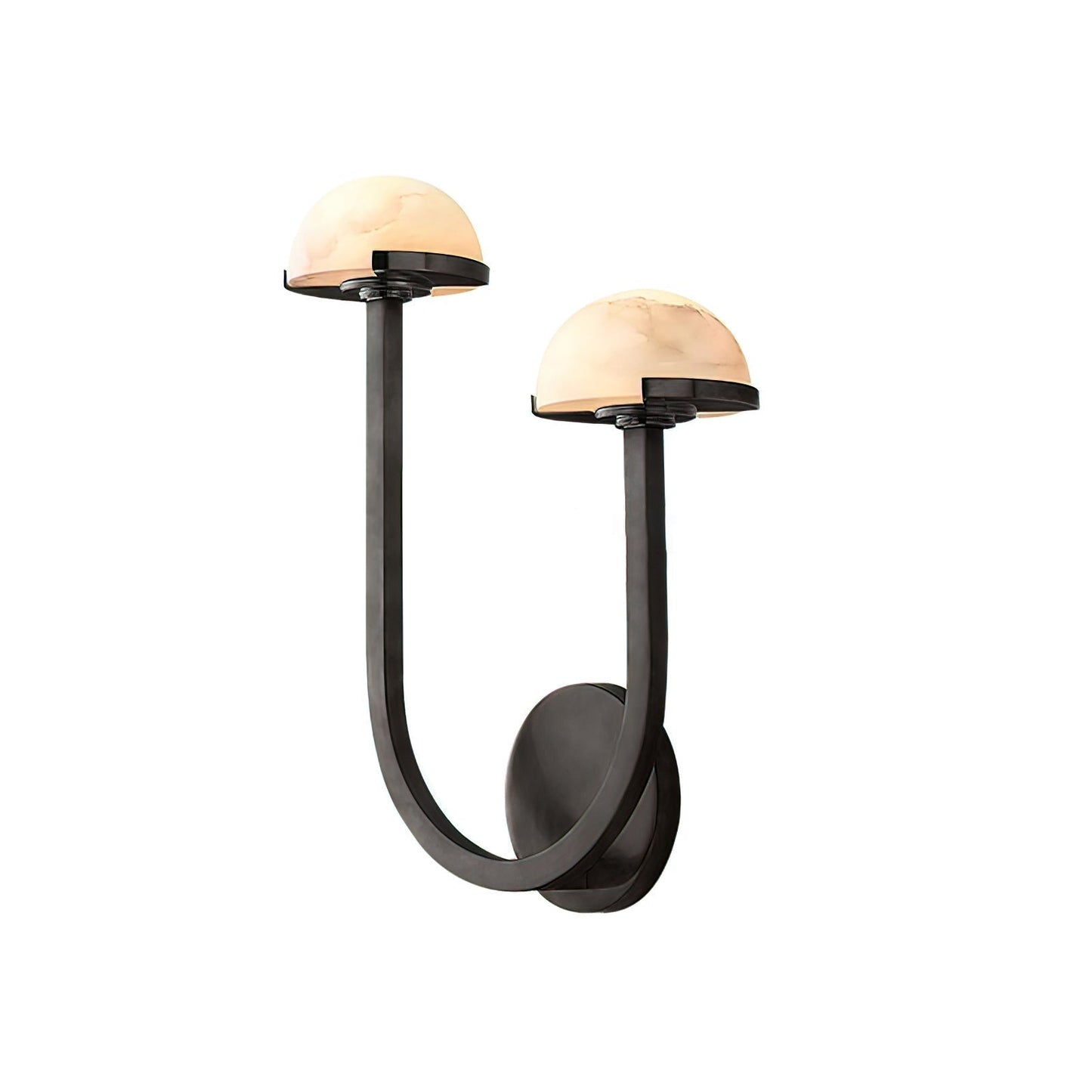 Applique Pilz Alabaster – Lampe Murale Organique en Alabastre et Laiton