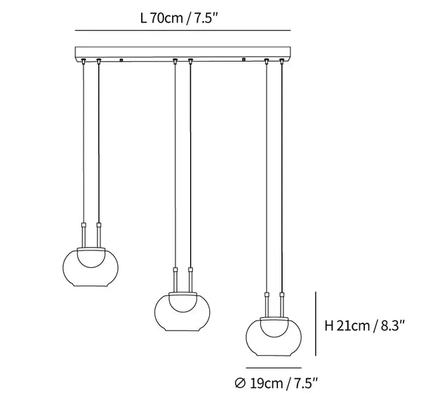 Suspension Mystique Halo LED – Design Unique avec Halo Lumineux