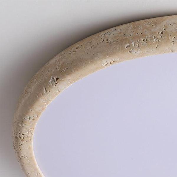 Plafonnier LED en Pierre Naturelle – Éclairage Élégant et Chaleureux pour Salon et Chambre
