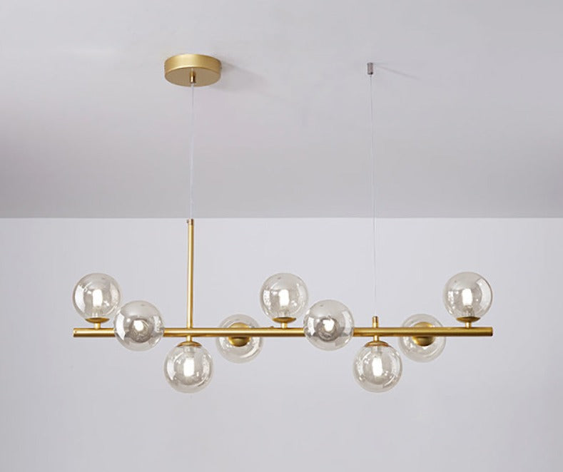 Armature - Pendelleuchte Luxueuse pour Salle à Manger, Élégance Moderne avec Verre et Métal
