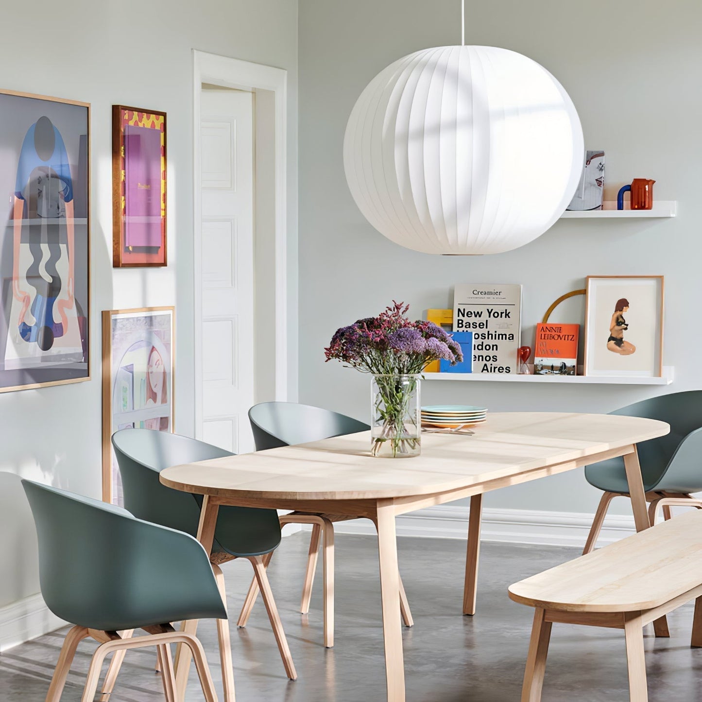 Suspension Nordic en Bois et Acier - Élégance Minimaliste pour Votre Intérieur