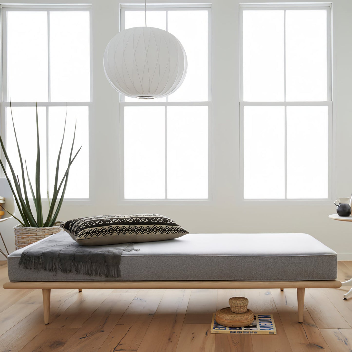 Suspension Nordic en Bois et Acier - Élégance Minimaliste pour Votre Intérieur