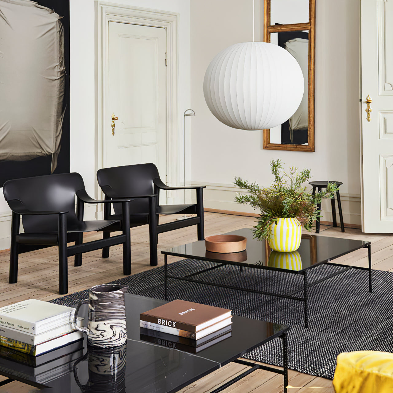 Suspension Nordic en Bois et Acier - Élégance Minimaliste pour Votre Intérieur