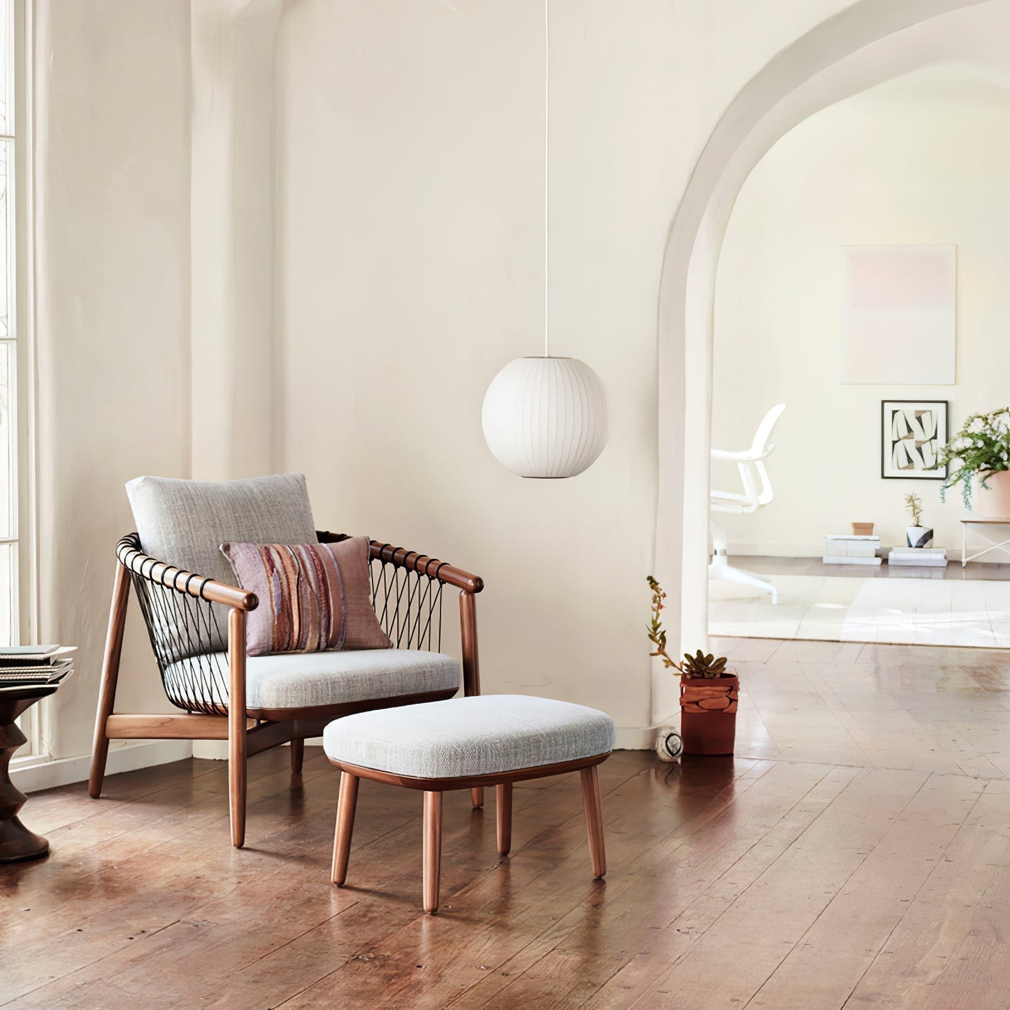 Suspension Nordic en Bois et Acier - Élégance Minimaliste pour Votre Intérieur